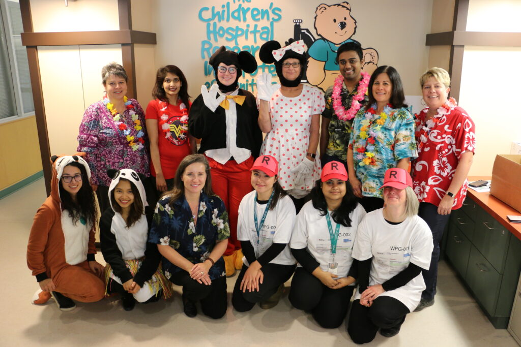 Group photo of RSU in fun Halloween costumes.